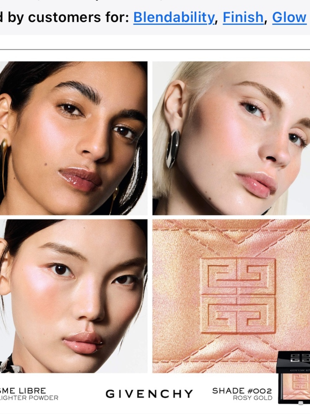 Givenchy Rosy Gold Prisme Libre Strobing & Illuminating Highlighter Powder